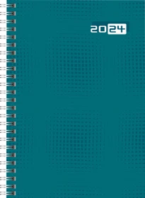 Brunnen Futura 2 Wochenkalender 2024, 148x208mm, petrol, 80 Blatt