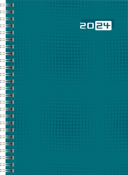 Brunnen Futura 2 Wochenkalender 2024, 148x208mm, petrol, 80 Blatt