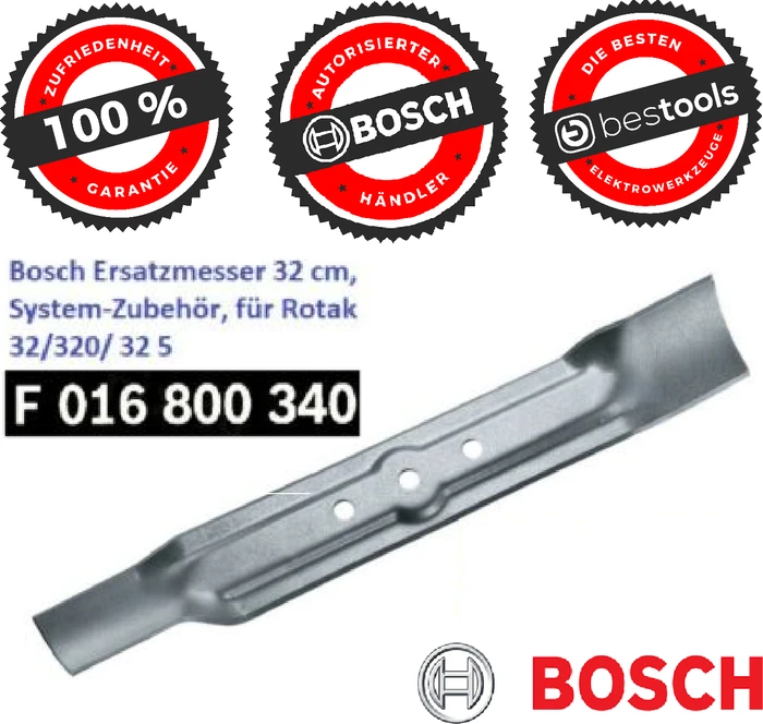 Bosch Ersatzmesser für Rasenmäher 32cm