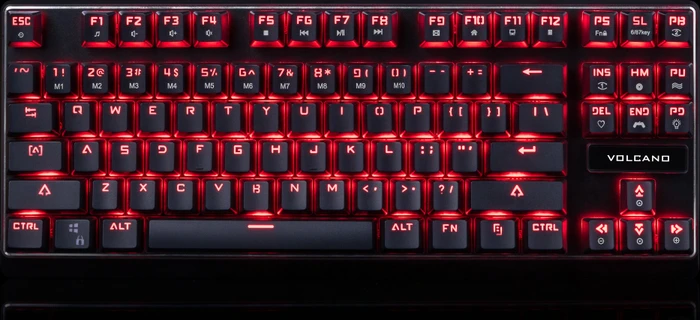 Modecom Volcano Lanparty, LEDs rot, Gaote Outemu BLUE, USB, US