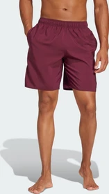 adidas Solid CLX Classic-Length Badeshorts maroon/black (Herren)
