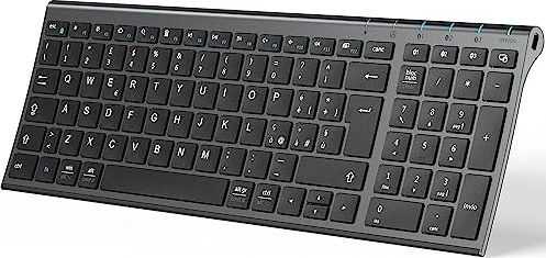 iClever Ultra Slim Bluetooth-Tastatur, Bluetooth [verschiedene Farben]