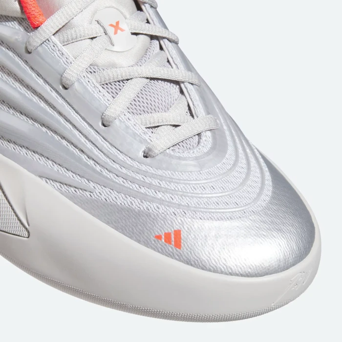 adidas Dame X silver metallic/grey two/lucid red