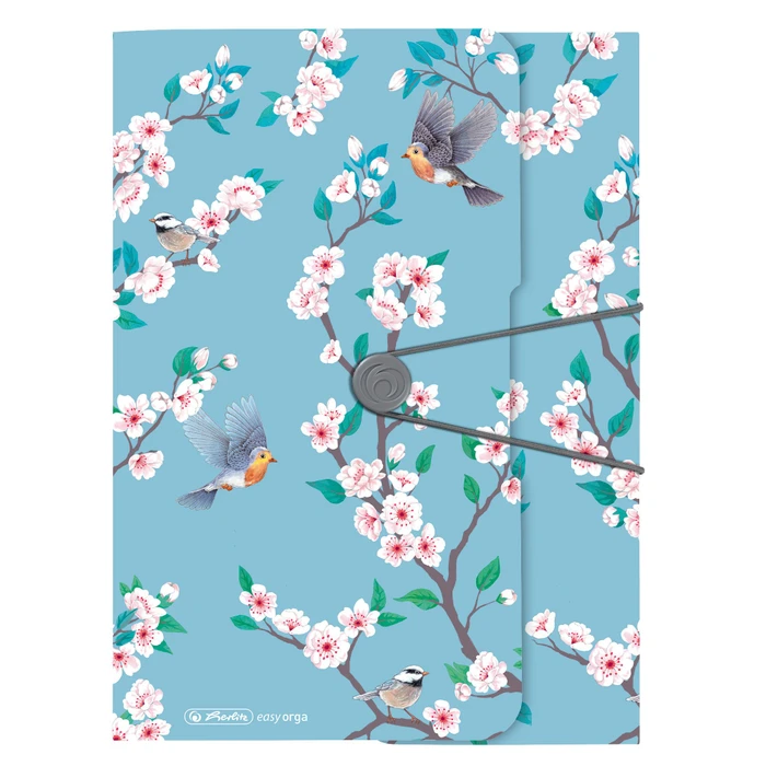 Herlitz Dreiflügelmappe mit Gummizug, A4, Ladylike Birds