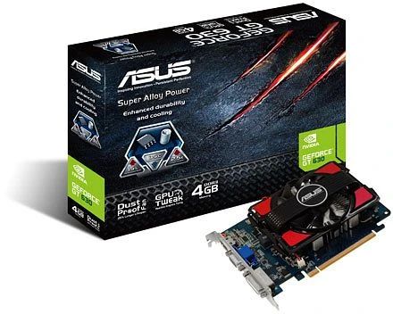 ASUS GeForce GT 630, GT630-4GD3, 4GB DDR3, VGA, DVI, HDMI