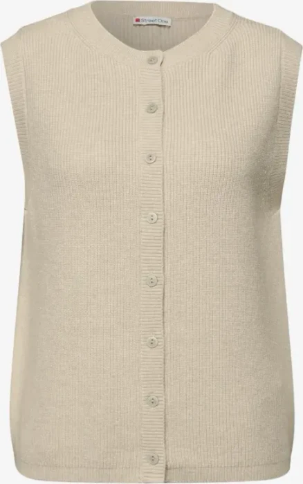 Street One Kuschelige Weste cotton beige melange (Damen)