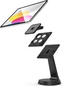 Compulocks Universal Tablet Magnetic Mast Counter Stand mit Magnetix Mount, Tablet-Stand bis 13", schwarz