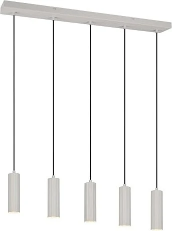 Trio Soka Pendelleuchte 5-flammig warm grey