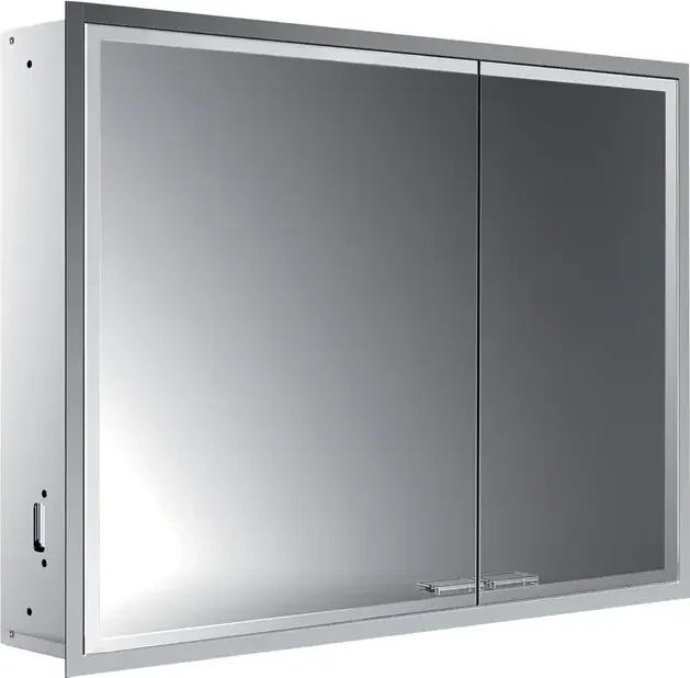 Emco Asis Prestige 2 LED-Lichtspiegelschrank 91.5cm, ohne light System, breite Tür links