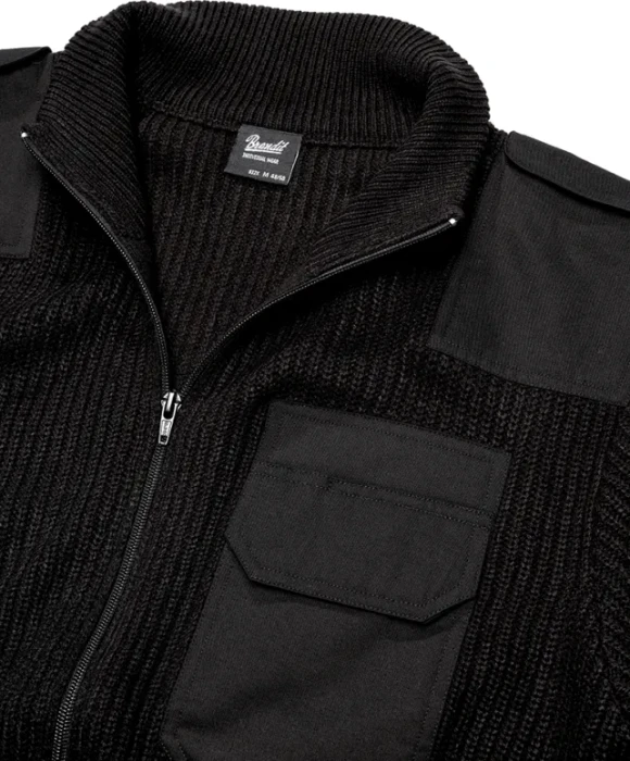 Brandit BW Cardigan Strickjacke schwarz (Herren)