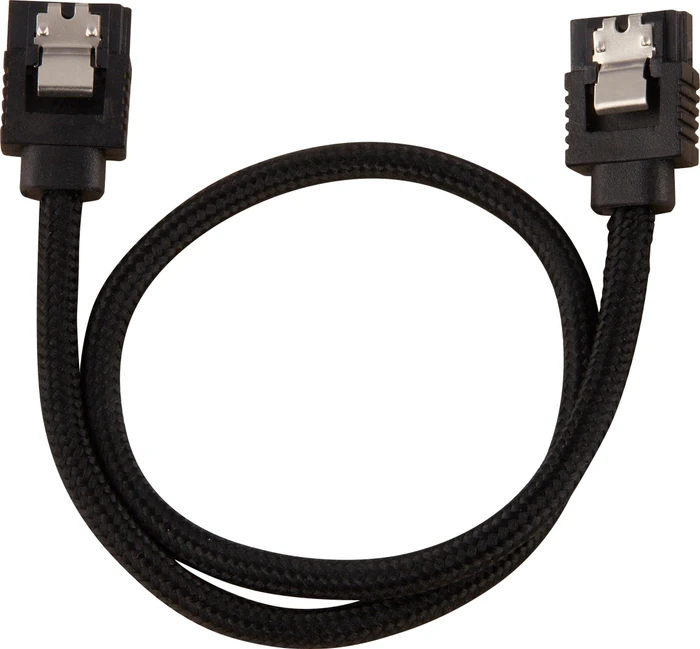 Corsair Premium Sleeved SATA 6Gb/s Kabel schwarz 0.3m