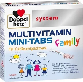 Doppelherz system Multivitamin family Mini-Tabletten im Portionsbeutel, 20 Stück