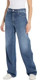 Replay Cary Wide Leg Fit Jeans medium blue (Damen)