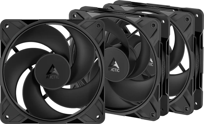ARCTIC P12 Pro Reverse, schwarz, 120mm, 3er-Pack