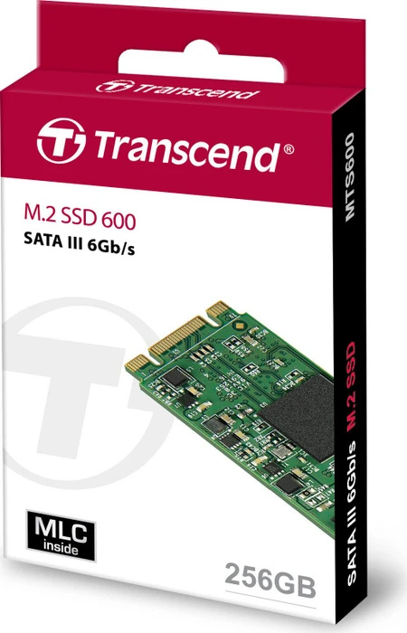 Transcend MTS600 SSD 256GB, M.2 2260 / B-M-Key / SATA 6Gb/s