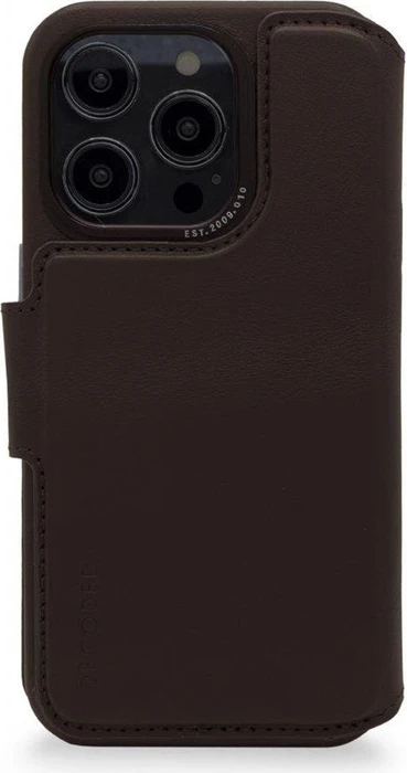 Decoded Leather Detachable Wallet MagSafe für Apple iPhone 14 Pro Max Chocolate Brown