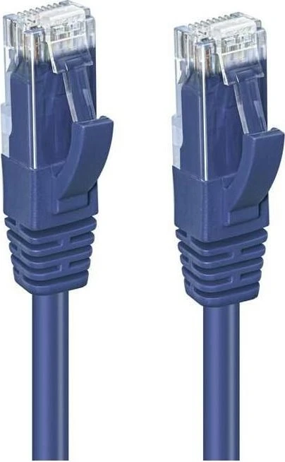 MicroConnect Patchkabel, Cat6, U/UTP, RJ-45/RJ-45, 1m, blau