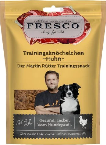Fresco Dog Martin Rütter Trainingsknöchelchen, Huhn, 150g