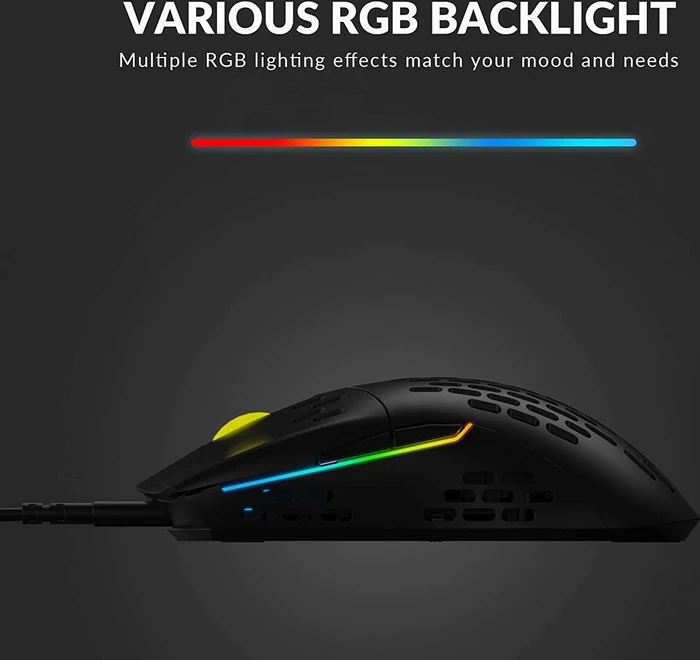 Keychron M1 Ultra-Light Gaming Mouse schwarz, USB