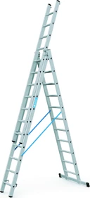 Zarges Skymaster DX 3-tlg. Teleskop-Mehrzweckleiter, 3x 11 Stufen