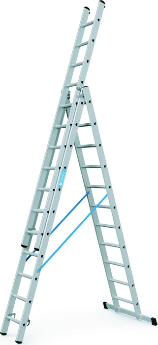 Zarges Skymaster DX 3-tlg. Teleskop-Mehrzweckleiter, 3x 11 Stufen