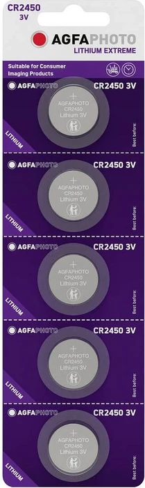 AgfaPhoto CR2450, 5er-Pack