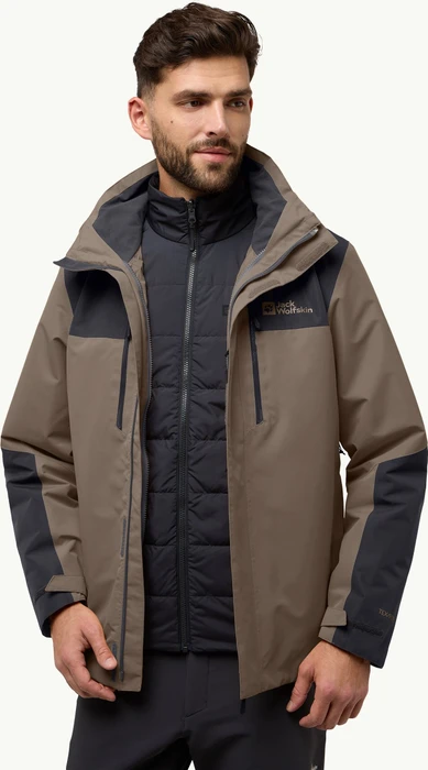 Jack Wolfskin Jasper 3in1 Funktionsjacke cold coffee (Herren)