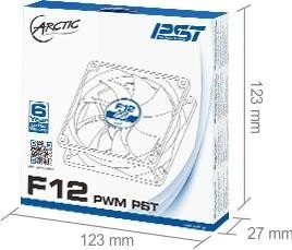 ARCTIC F12 PWM PST schwarz/weiß, 120mm