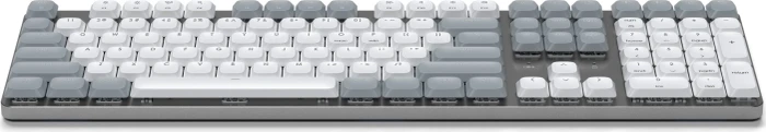 Satechi SM3 Slim Mechanical Backlit BT Keyboard, Light, weiß/grau, low-profile BROWN Switches, USB/Bluetooth, US