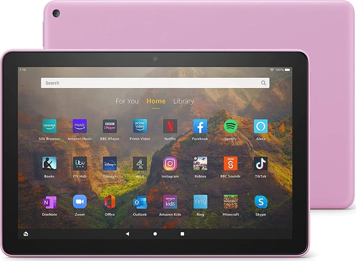 Amazon Fire HD 10 KFTRWI 2021, mit Werbung, rosa, 64GB