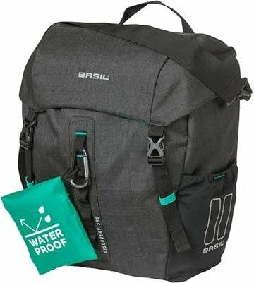 Basil Discovery 365D Einzeltasche Gepäcktasche black melee