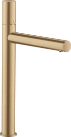 Hansgrohe Axor Uno Waschbeckenarmatur 260 mit Zerogriff für Aufsatzwaschtische und Ablaufgarnitur brushed bronze