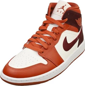 Nike Air Jordan 1 Mid dusty peach/sail/white/night maroon (Damen)