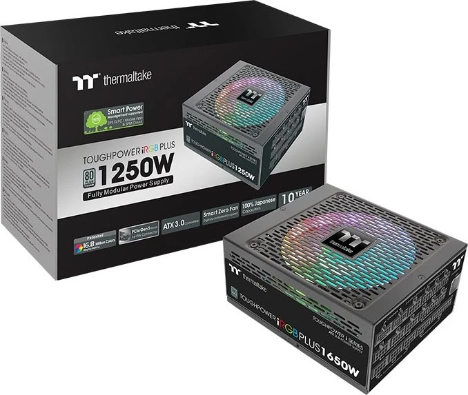 Thermaltake Toughpower iRGB PLUS Titanium Gen5 1250W, ATX 3.0