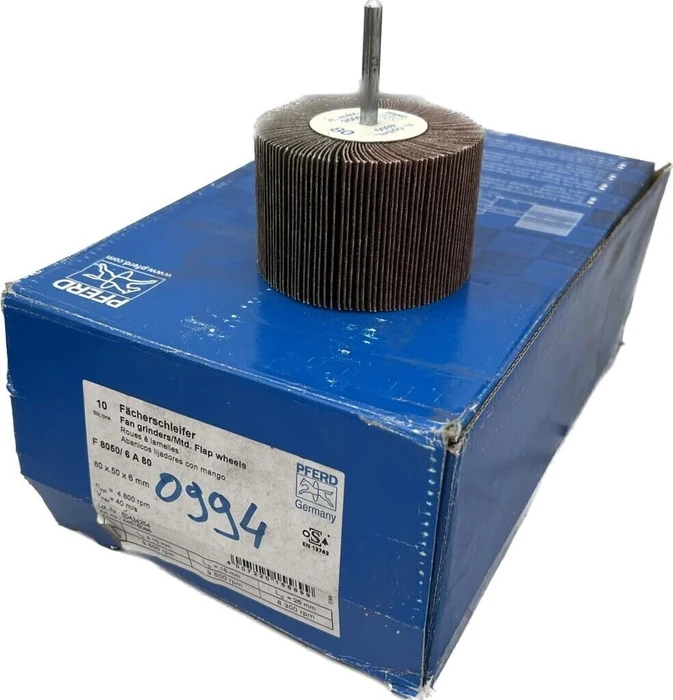 Pferd F 8050/6 A 80 Fächerschleifer K80, 80x50mm, 10 Stück