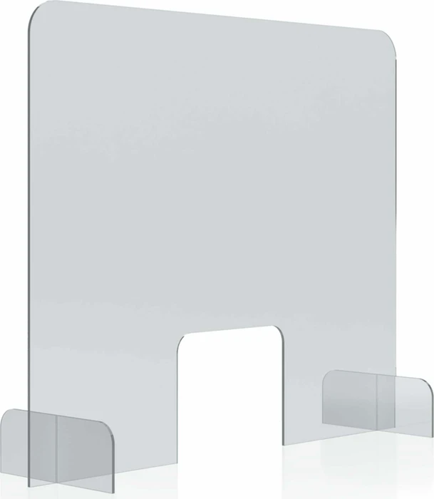 Magnetoplan Hygieneschutz Thekenaufsatz Acryl-Hygienewand, transparent, 85x70cm