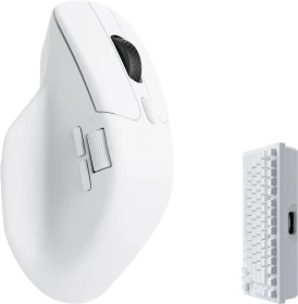 Keychron M6 Wireless Mouse weiß, 4K PixArt 3395, USB/Bluetooth