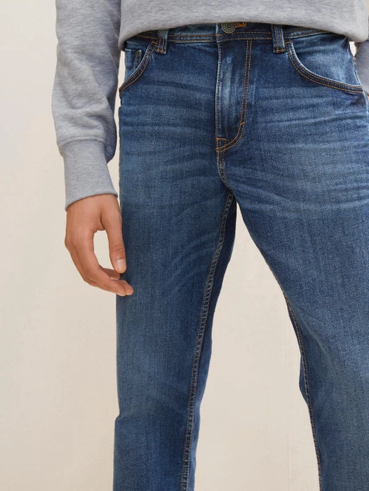 Tom Tailor Marvin Straight Jeans Jeans used mid stone blue denim (Herren)