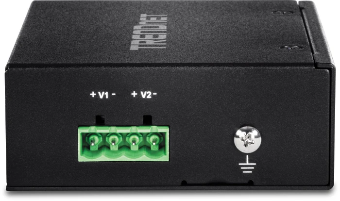 TRENDnet TI Hardened Industrial Railmount Gigabit Switch, 5x RJ-45, 120W PoE+