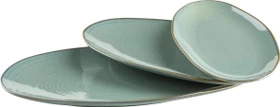 Mäser Nottingham Vintage Servierplatten-Set grün, 3-tlg.
