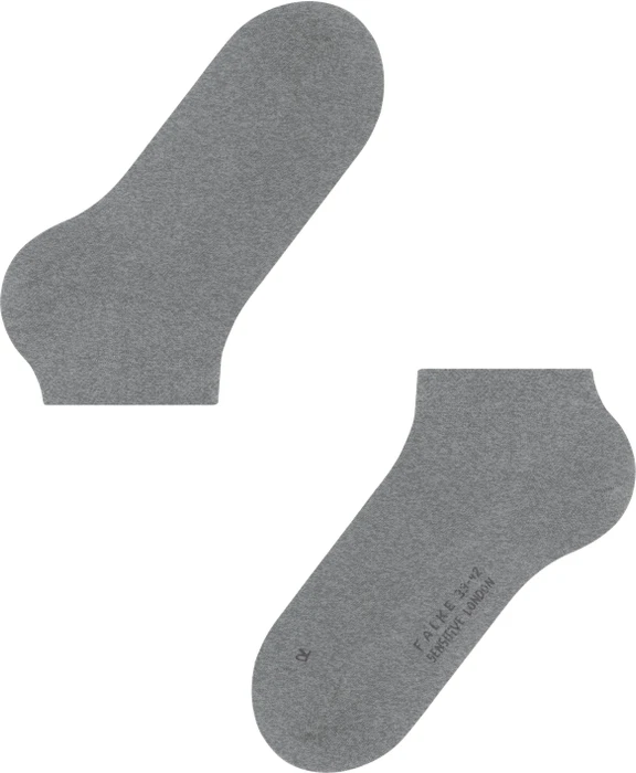 Falke Sensitive London Socken light greymel. (Herren)
