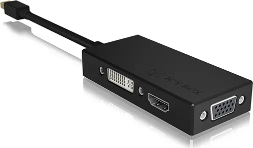 RaidSonic Icy Box IB-AC1032 Mini DisplayPort 1.2 auf HDMI/DVI/VGA Adapter