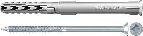 fischer SXR 6x60 Z Schrauben/Dübel-Sortiment, 50 Stück