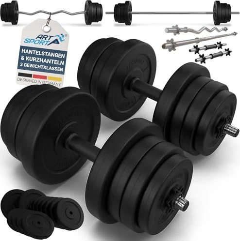 Juskys 3in1 Hantel Set 60kg