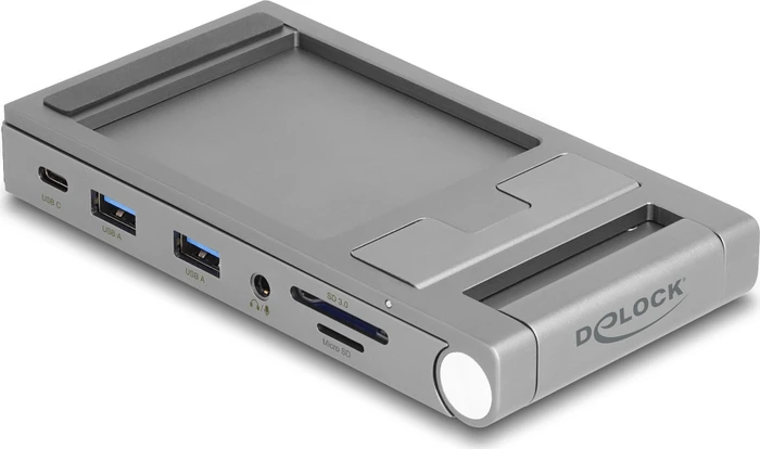 DeLOCK Tablet und Notebook Dockingstation 4K mit integrierter Halterung, USB-C 3.0 [Buchse]