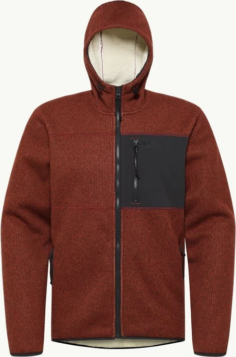 Jack Wolfskin Kaminfeuer Hooded Jacke intense rust (Herren)