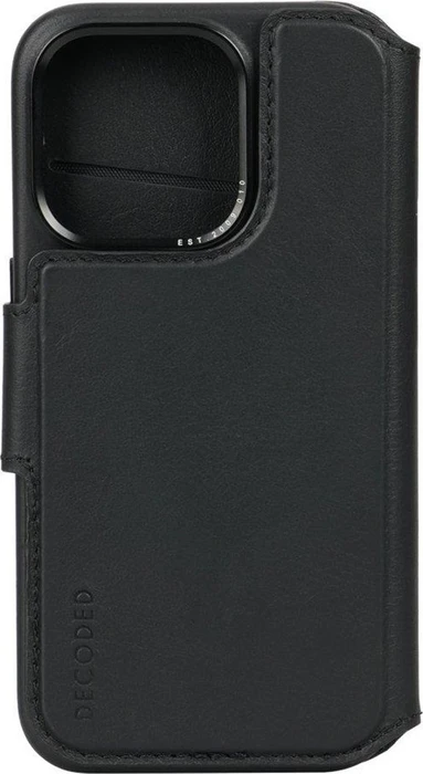 Decoded Leather Detachable Wallet MagSafe für Apple iPhone 15 Pro schwarz