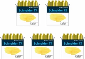 Schneider Pastell Standard-Tintenpatrone lemon cake, 6er-Pack