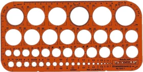 Schneider Standardgraph 45 Kreisschablone, orange