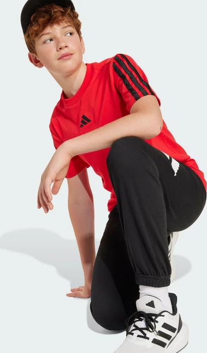 adidas Essentials T-Shirt kurzarm pure ruby/black (Junior)